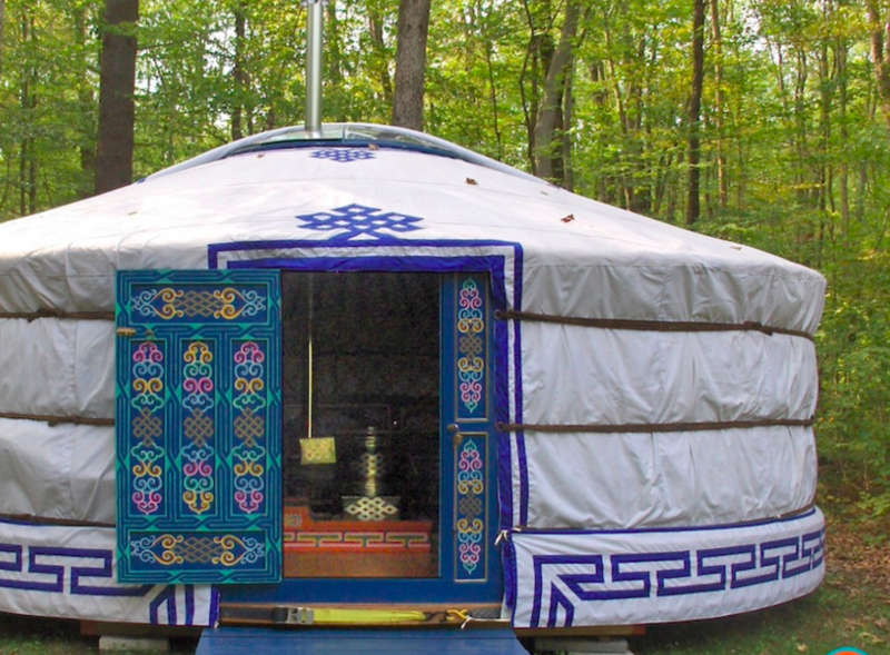 Original size yurts: 19 to 21 feet